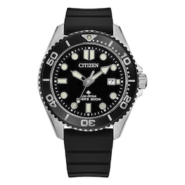 Citizen Promaster Diver Black Dial Polyurethane Strap Watch