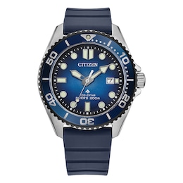Citizen Promaster Diver Blue Dial Polyurethane Strap Watch