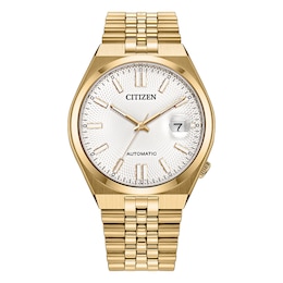 Citizen Tsuyosa 60 40mm Silver Tone Dial Gold Tone Bracelet Watch
