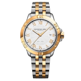 Raymond Weil Tango Men's 41mm White Dial Two-Tone Stainless Steel Watch