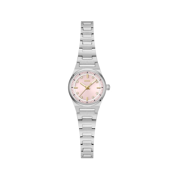 Boss Women's Silver Candor Gracey Stainless Steel Watch - Image 4