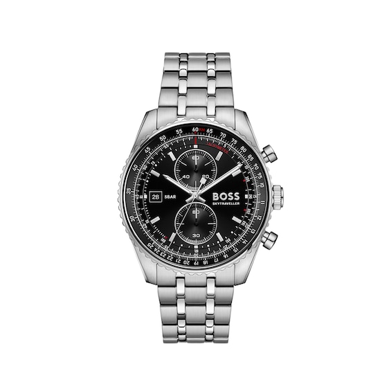 Boss Gents Boss Skytraveller Pro Stainless Steel Bracelet Watch - Image 4