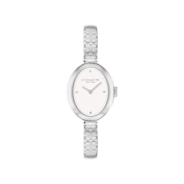 Coach Sammy Women's 22.5mm Oval Stainless Steel Bangle Watch