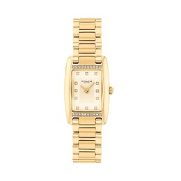 Coach Reese Women's 20mm Light Yellow Gold IP Bracelet Watch