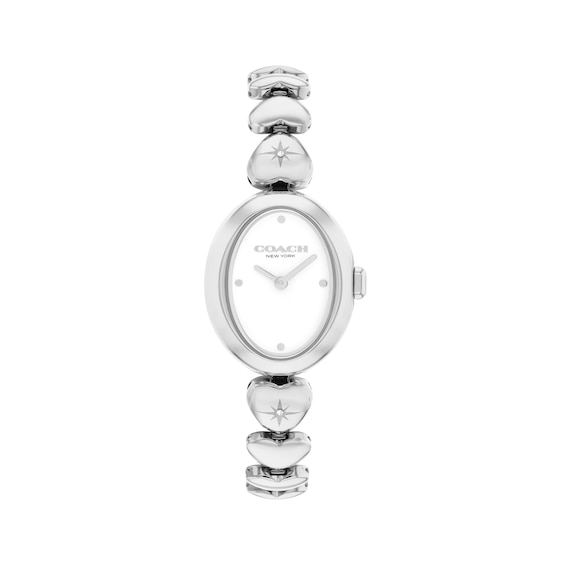 Women's Coach Sammy Stainless Steel Heart Bracelet Watch