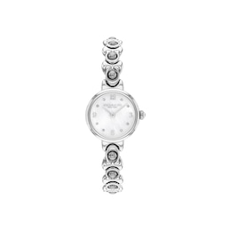 Coach Iris Women's Stainless Steel Pearl Bracelet Watch