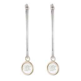 Lauren Ralph Lauren 18ct Gold Plated & Silver Hoop Earrings