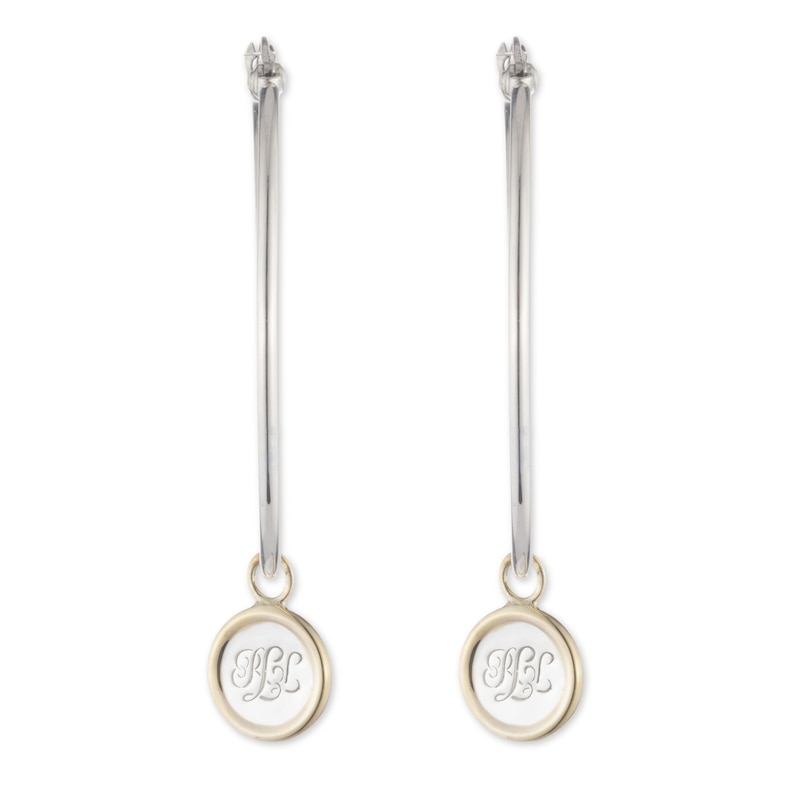 Main Image 1 of Lauren Ralph Lauren 18ct Gold Plated & Silver Hoop Earrings