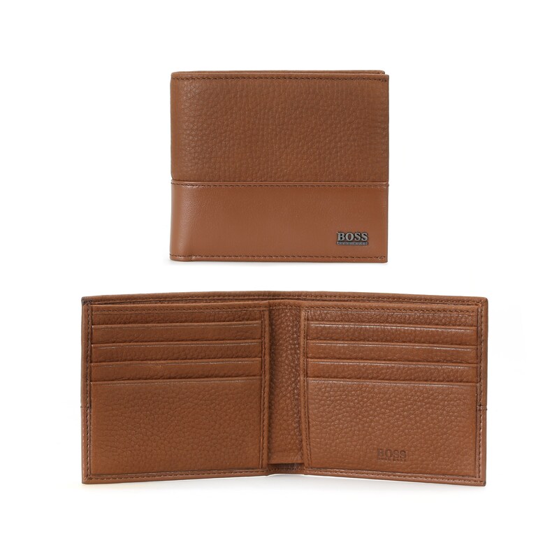 BOSS Helios Men's Brown Leather Wallet