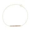 Thumbnail Image 1 of 9ct Yellow Gold 0.18ct Treated Red Diamond Bar Bracelet