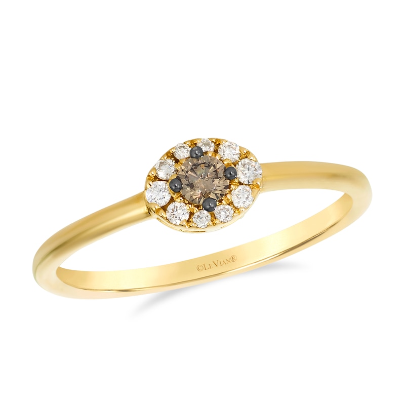 Main Image 1 of Le Vian 14ct Diamond Yellow Gold Chocolate 0.15ct Diamond Ring