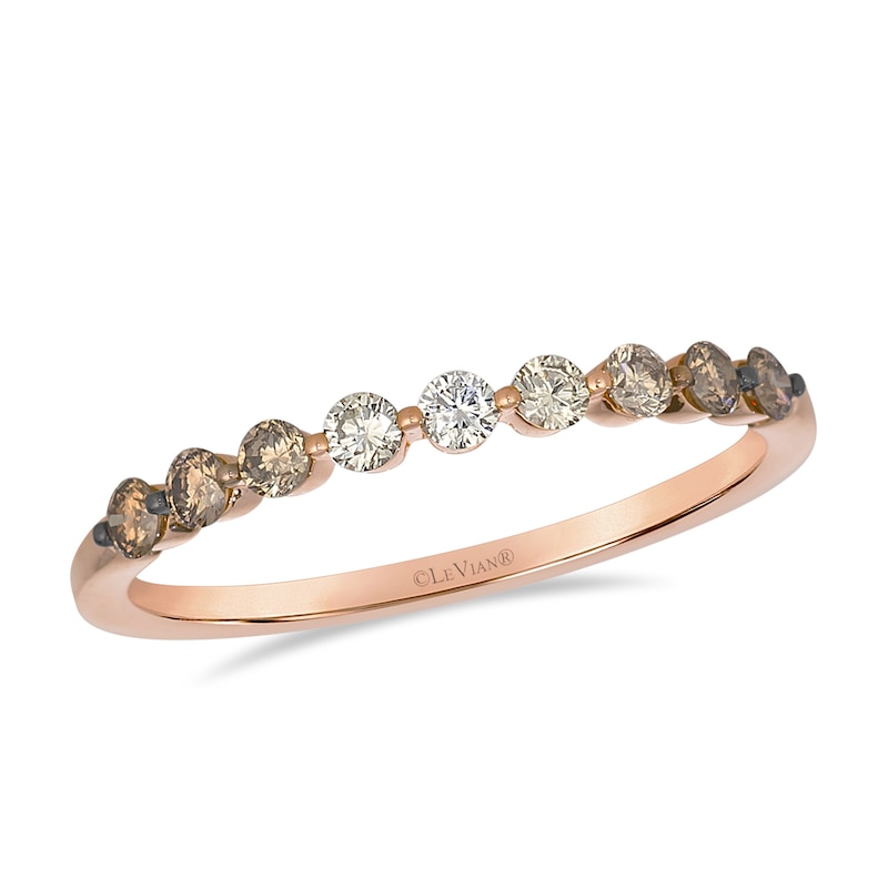 Main Image 1 of Le Vian 14ct Diamond Rose Gold Chocolate 0.30ct Diamond Ring