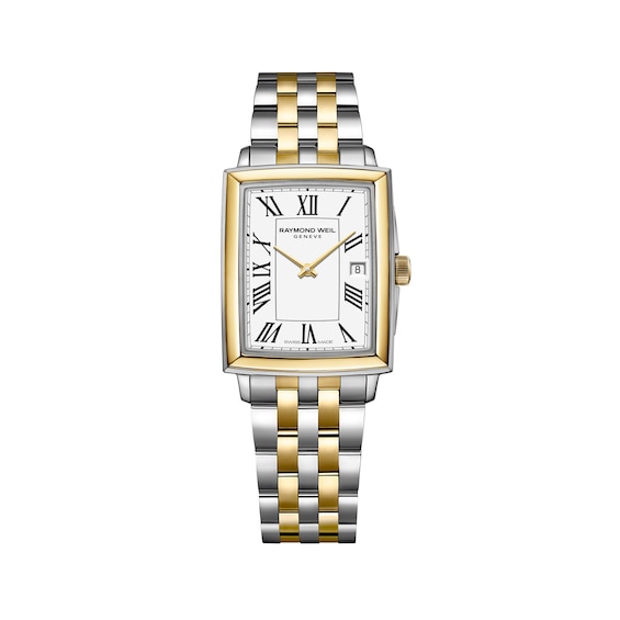 Women's Raymond Weil Toccata 34Mm White Dial Two-Tone Stainless Steel Watch