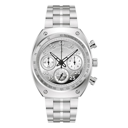 Bulova Men's Shelby Racer Silver Tone Dial & Split Finish Stainless Steel Limited Edition Watch