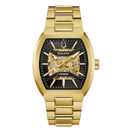 Bulova Maquina Men's 40mm Gold-Tone Stainless Steel Automatic Watch