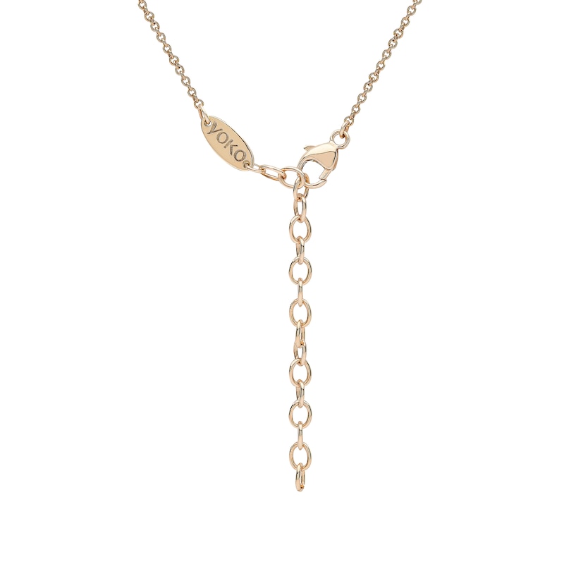 Yoko London 18ct Yellow Gold Pearl & 0.23ct Diamond Necklace