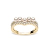 Thumbnail Image 2 of Yoko London 18ct Yellow Gold Pearl & 0.23ct Diamond Ring