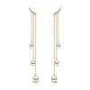 Thumbnail Image 0 of Yoko London 18ct Yellow Gold Pearl & Diamond Chain Earrings