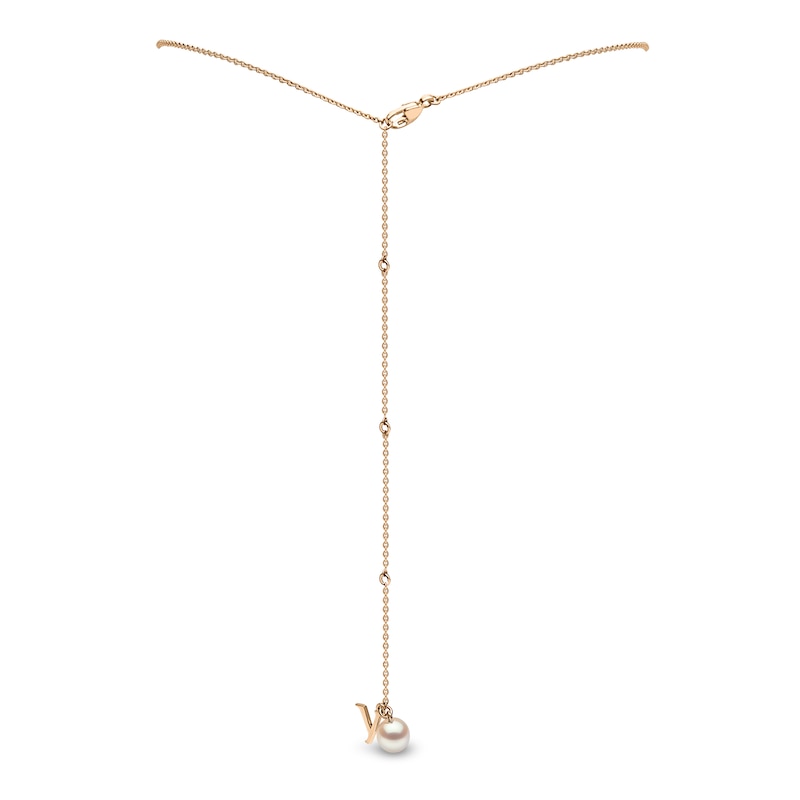 Yoko London 18ct Yellow Gold Pearl & 0.18ct Diamond Necklace