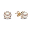 Thumbnail Image 2 of Yoko London 18ct Yellow Gold Pearl & 0.24ct Diamond Earrings