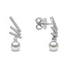 Thumbnail Image 2 of Yoko London 18ct White Gold Pearl & 0.68ct Diamond Earrings