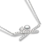 Thumbnail Image 2 of Yoko London 18ct White Gold Pearl & 0.34ct Diamond Necklace