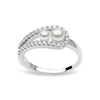 Thumbnail Image 2 of Yoko London 18ct White Gold Pearl & 0.27ct Diamond Ring