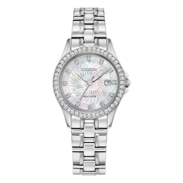 Citizen Sport Mother Of Pearl Dial & Stainless Steel Watch