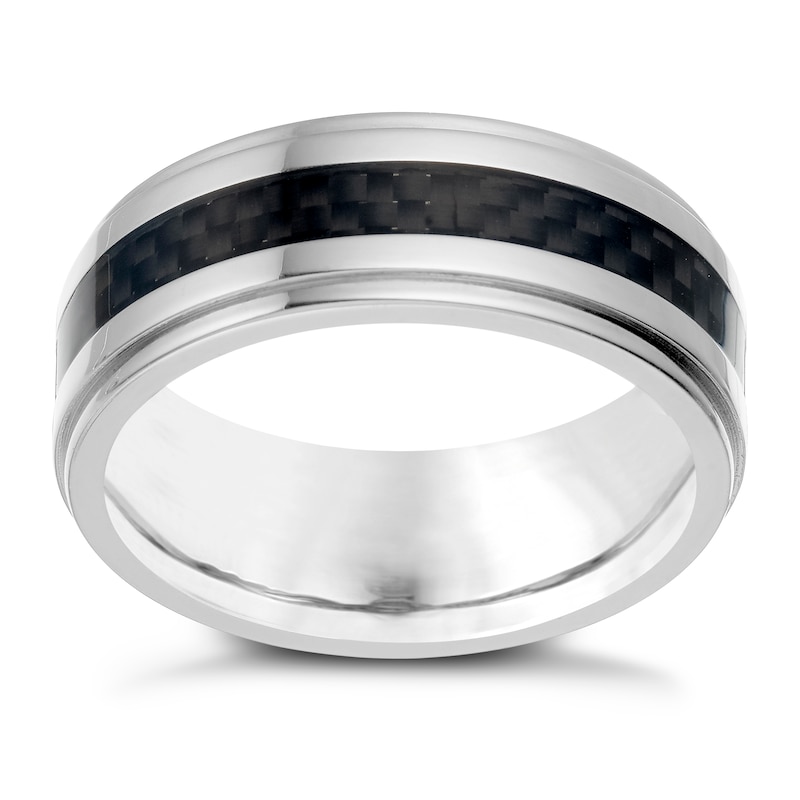 Titanium Carbon Fibre Detail Ring