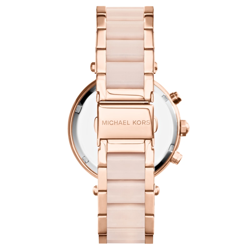 Michael Kors Parker Ladies' Rose Gold-Tone Bracelet Watch