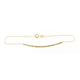 9ct Yellow Gold Tube Chain Bracelet
