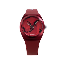 D1 Milano x AAPE Men's 34mm Red Dial & Red Strap Watch