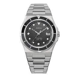 D1 Milano Automatico Men's 40mm Black Dial & Stainless Steel Bracelet Watch