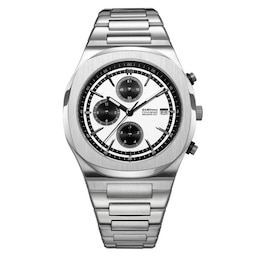 D1 Milano Chronograph Men's 39mm Black Dial Stainless Steel Bracelet Watch