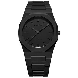 D1 Milano Polycarbon Men's 40.5mm Black Dial & Polycarbonate Strap Watch