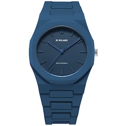 D1 Milano Polycarbon Men's 40.5mm Navy Blue Dial & Polycarbonate Strap Watch