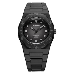 D1 Milano Polycarbon Diver Men's 40.5mm Black Dial & Polycarbonate Strap Watch