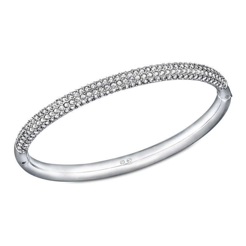 Swarovski Stainless Steel Crystal Set Mini Medium Bangle