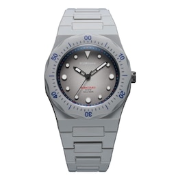 D1 Milano Polycarbon Diver Men's 40.5mm Grey Dial & Polycarbonate Strap Watch