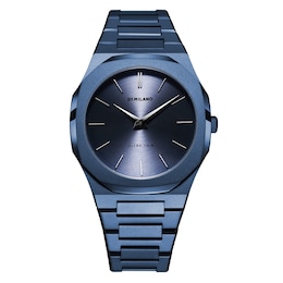D1 Milano Ultra Thin Men's 40mm Blue Dial & Blue Stainless Steel Bracelet Watch