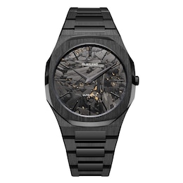 D1 Milano Ultra Thin Men's 40mm Black Stainless Steel Bracelet Watch