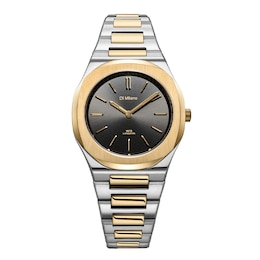 D1 Milano Ultra Thin Women's 34mm Gold Dial & Two-Tone Bracelet Watch