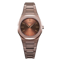 D1 Milano Ultra Thin Women's 30mm Brown Dial & Brown Stainless Steel Bracelet Watch