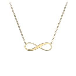 9ct Yellow Gold Infinity Necklace