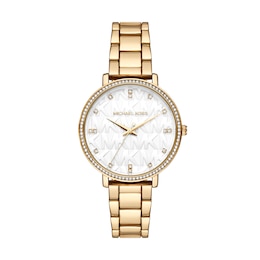 Michael Kors Pyper Women's Three-Hand Gold Tone Stainless Steel Watch