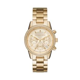 Michael Kors Bryant Women's Chronograph Gold-Tone Stainless Steel Watch