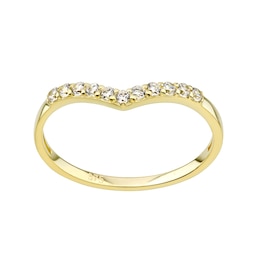 9ct Yellow Gold Cubic Zirconia Fashion Ring
