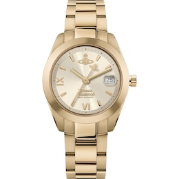 Vivienne Westwood Fenchurch Women's Champagne Dial Stainless Steel Bracelet  Watch