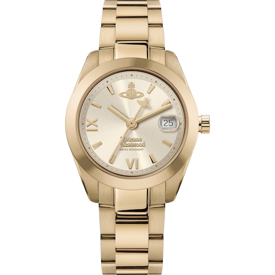 Vivienne Westwood Fenchurch Women's Champagne Dial Stainless Steel Bracelet Watch