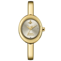 Vivienne Westwood Audley Women's Gold Dial Stainless Steel Bangle  Watch